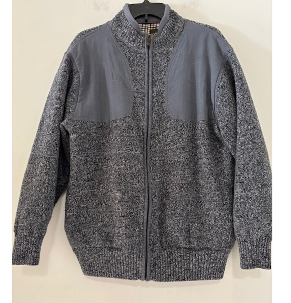 Orvis Sweater Wool Mens Medium Full Zip Warm Outdoor Plaid Lined